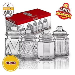 4 UND de Potes Sibéria de Vidro 300ml