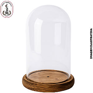 Cúpula de Vidro G 12x20 cm (Un)