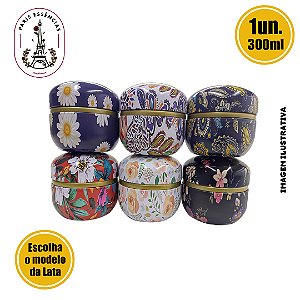 Latas Estampadas 300ml C/ Tampa (un)
