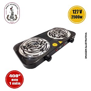 Fogão Elétrico 110V 2 Boca 2500W