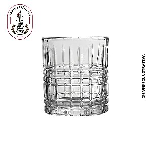 Copo de Vidro Giratório Sofisticado 300ml (Un)