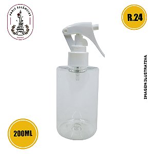 Frasco Pet 200ml Cilindrico Reto C/ Gatinho Branco 24/410