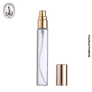 Porta Perfume de Vidro Cristal c/ Válvula Spray Luxo - (un)