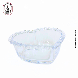 Bowl Cristal com Borda de Coração - (un)
