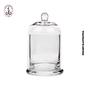 Cúpula de Vidro com Castiçal 350ml - (un)