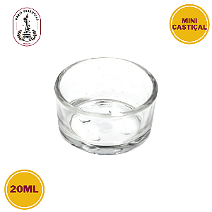 Mini Porta Vela de Vidro 20ml - (un)
