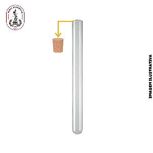 Tubo de Ensaio de Vidro com tampa Cortiça 30ml - (un)