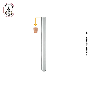Tubo de Ensaio de Vidro com tampa Cortiça 15ml - (un)