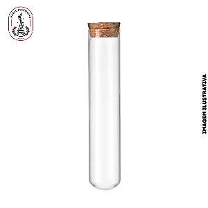 Tubo de Ensaio de Vidro com tampa Cortiça 50ml - (un)