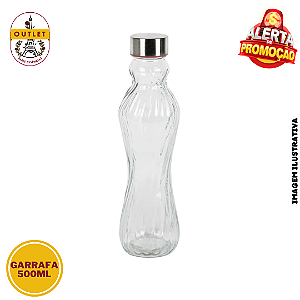 Garrafa de Vidro Frizada 500ml - (un)