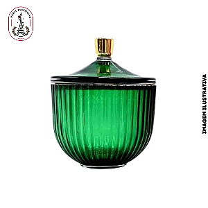 Potiche Luxo Verde com Borda - (un)