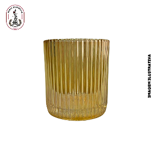 Copo p/ Vela Grafiatto 320ml Âmbar - (un)