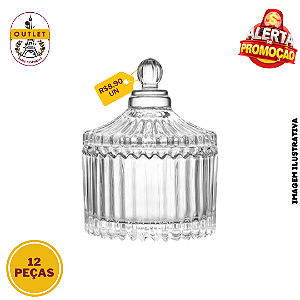 Bomboniere Mini Cristal 9x7cm 65ml - 12UND