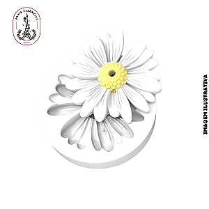 Molde de Silicone Margarida com Furo - (un)