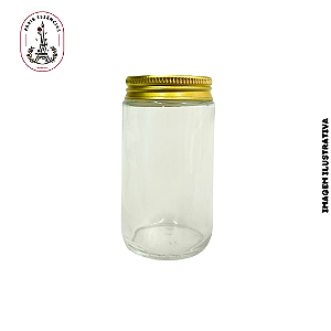 Pote de Vidro Criativa 115ml c/ Tampa Alumínio - (un)