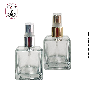 Vidro Cubo 50ml c/ Spray Luxo - (un)