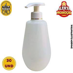 Frasco PVC 400ML c/Válvula Saboneteira - 30UND