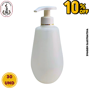 Frasco PVC 400ML c/Válvula Saboneteira - 30UND