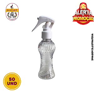 Frasco Pet Cintura 80ml c/ Mini Gatilho Branco - 50UND