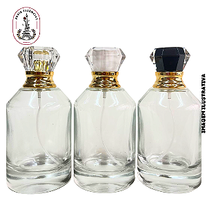 Porta Perfume 100ml c/ Tampa Luxo - (un)
