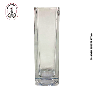 Porta Vela de Vidro Cubo Longo 5,5x17,5cm - (un)