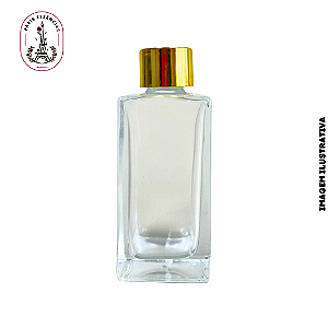 Vidro para Difusor 50ml c/Tampa Dourada - (un)