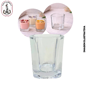 Mini Copo de Vidro 63ml Fundo Grosso - (UN)