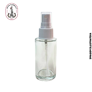 Frasco de Vidro 30ml c/ Spray Branca - (un)