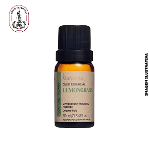 Óleo Essencial Lemongrass Via Aroma - 10ml