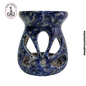 Difusor Aromático c/ Suporte para Vela Azul Granito - (un)