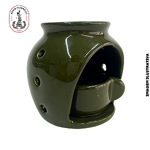 Difusor Aromático Bola c/ Suporte para Vela Verde - (un)