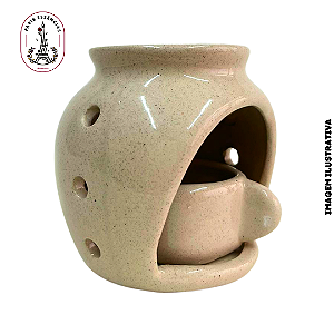Difusor Aromático Bola c/ Suporte para Vela Bege - (un)