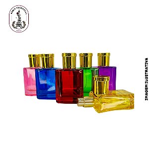 Porta-Perfume de Vidro Quadrado 30ml