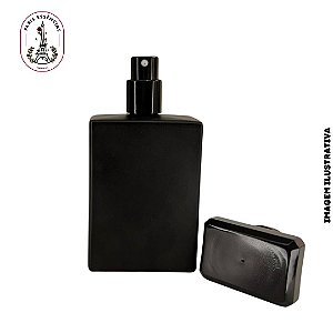 Porta Perfume Preto Fosco 50ml