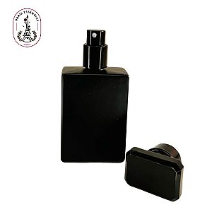 Porta Perfume Preto Fosco 30ml