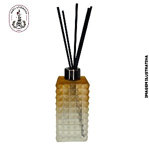 Kit Luxo Vidro Craquelado 270ml Ambar Fosco