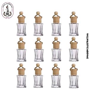 Frasco Vidro Curvas 5ml P/ Aromatizador de Carro