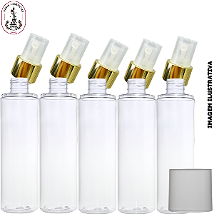 Kit C/ 5 Frascos Pet Luxo P/ Body Splash 250ml