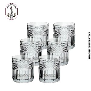 Kit C/ 6 unidades Copo p/ Vela  330ml Cristal