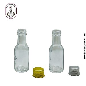 Kit C/ 5 Unidades Garrafinha Lisa de Vidro - 20ML