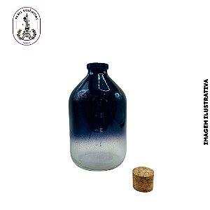 Vidro Penicilina Degrade Preto - 500ML