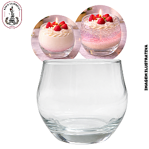 Castiçal em Cristal Bojudo 200ML - (UN)