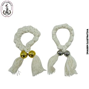 Enfeite Fio Algodão Trançado - Cor Branco