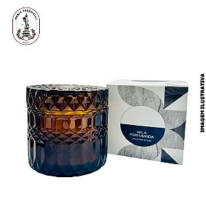 Vela Perfumada Potiche Luxo Âmbar