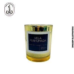 Copo Metálico Dec. C/  Vela Perfumada