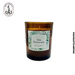 Copo Âmbar Dec. Vela Perfumada