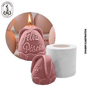 Molde Silicone Ovo de Pascoa/Feliz Pascoa - un