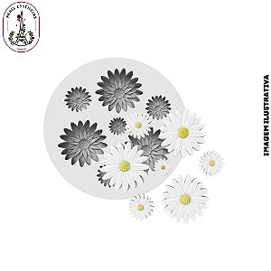 Molde De Silicone Mini Margarida- 7 Cavidade