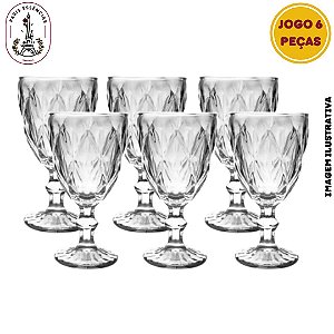 Kit 6 Unidades Mini Taça de Vidro - 50ml