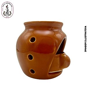 Difusor Aromático Bola c/ Suporte para Vela Caramelo - (un)